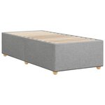 vidaXL Cadre de lit Gris clair 80x200 cm Tissu
