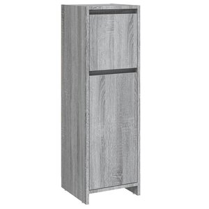 vidaXL Armoire de bain Sonoma gris 30x30x95 cm Bois d'ingénierie