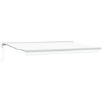 vidaXL Store Rétractable Automatique Blanc 500x300 cm
