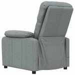 vidaXL Fauteuil de massage Gris foncé Tissu