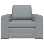 vidaXL Canapé-Lit Gris clair 98 x 71 x 83 cm tissu