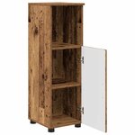 vidaXL Ensemble de mobilier de salle de bain 3 Pièces Bois Ancien