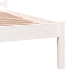 vidaXL Cadre de lit sans matelas 90x190 cm blanc