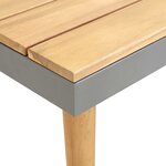 vidaXL Table basse de jardin 60x60x31 5 cm Bois solide d'acacia