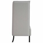 vidaXL Canapé à Haut Dossier Gris nuage 109 x 56 x 121 cm tissu