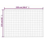 vidaXL Couverture lestée Gris 155x220 cm 7 kg Tissu