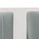 vidaXL Tête de lit capitonnée avec tête de lit Blanc 140 cm Pin massif