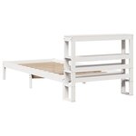 vidaXL Cadre de lit sans matelas blanc 75x190 cm bois de pin massif