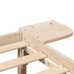 vidaXL Cadre de lit avec tables de chevet Marron Marron