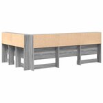 vidaXL Tête de lit de rangement Sonoma gris 120 cm Bois d'ingénierie