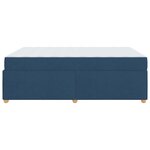 vidaXL Cadre de lit avec matelas avec matelas Bleu 160 x 200 cm tissu