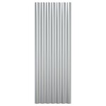 vidaXL Panneaux de toit 12 Pièces Acier enduit de poudre Argenté 100x36cm