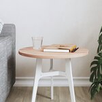 vidaXL Dessus de table Ø40x1 5 cm rond bois massif de hêtre