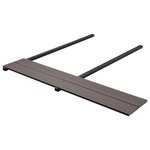 vidaXL Planche de terrasse 48 Pièces Marron foncé WPC