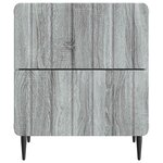 vidaXL Cabinet de chevet Sonoma gris 43 x 34 5 x 49 5 cm