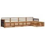 vidaXL Ensemble de canapés d'extérieur 5 pc Naturel