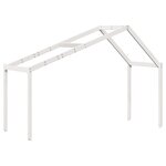 vidaXL Lit superposé avec toit blanc 80x200 cm bois massif de pin