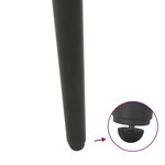 vidaXL Pieds de table console forme conique 4 pièces Anthracite 72-73 cm Acier