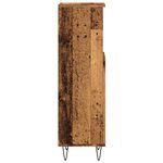 vidaXL Armoire de salle de bain vieux bois 30x30x100cm bois ingénierie