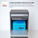 Boîte à colis Large Gris foncé 2 portes Acier galvanisé SMART PARCEL BOX™