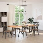 vidaXL Pieds de table à manger en forme de A  2 pièces  80 x (72-73) cm  acier