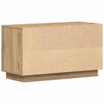 vidaXL Meuble TV chêne artisanal 80 x 35 x 45 cm Bois d'ingénierie
