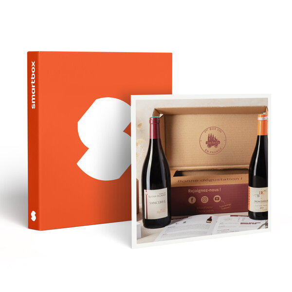 SMARTBOX - Coffret Cadeau Coffret Pépites de vignerons : 2 grands vins rouges et livret de dégustation -  Gastronomie