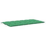 vidaXL Coussin de banc de jardin vert 200x(50+50)x7 cm tissu oxford