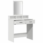 vidaXL Coiffeuse avec tiroir Blanc 79 x 41 x 140 cm Bois d'ingénierie