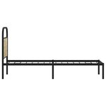 vidaXL Cadre de lit sans matelas 75x190cm chêne sonoma bois ingénierie