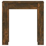 vidaXL Table à manger chêne fumé 140x74 5x76 cm bois d'ingénierie