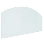 vidaXL Plaque en verre de cheminée Transparent 100 x 50 cm Verre
