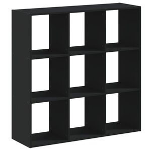 vidaXL Bibliothèque noir 102x32x102 cm bois d'ingénierie