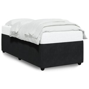 vidaXL Cadre de lit sans matelas noir 90x200 cm velours