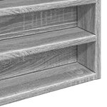 vidaXL Armoire à vitrine sonoma gris 100x8 5x50 cm bois d'ingénierie