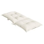 vidaXL Coussins de chaise à dossier haut lot de 4 crème mélangé tissu