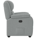 vidaXL Fauteuil inclinable Gris clair Tissu
