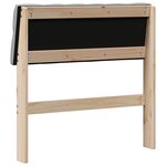 vidaXL Tête de lit capitonnée Gris clair 75 cm Pin massif