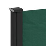 vidaXL Auvent latéral rétractable vert foncé 140x300 cm