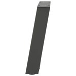 vidaXL Pieds de table basse en U 2 pièces Anthracite 28 x (42-43) cm Acier
