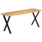 vidaXL Banc avec bord vivant 105 cm bois de manguier massif
