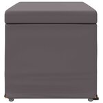 vidaXL Tabouret Gris Cuir Synthétique et Bois Composite