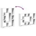 vidaXL Bibliothèque Blanc 63x20x90 cm Bois d'ingénierie