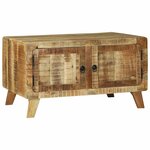 vidaXL Table basse Marron 80 x 54 x 45 cm Bois de mangue massif
