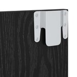 vidaXL Meuble TV mural Chêne noir 120 x 23.5 x 90 cm Bois d'ingénierie