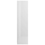 vidaXL Garde-robe Blanc brillant 100x50x200 cm Bois d'ingénierie