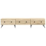 vidaXL Meuble TV Chêne Sonoma 147 x 34 5 x 30 cm Bois d'ingénierie