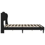 vidaXL Cadre de lit avec tête de lit Noir 120 x 200 cm Simili cuir