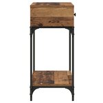 vidaXL Table console Bois ancien 75 x 34 5 x 75 cm Bois d'ingénierie