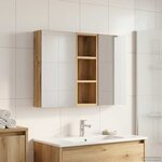 vidaXL Ensemble de Meubles de Salle de Bain 3 Pièces 80 x 10 5 x 50 cm